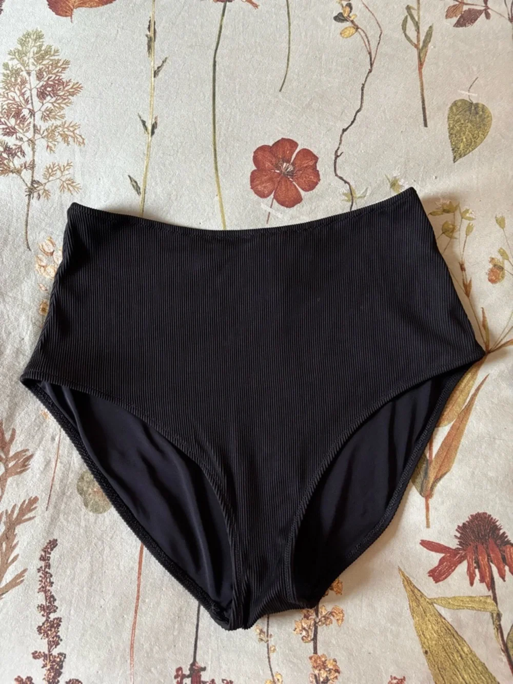 Aerie Ribbed Black Bikini - Picture 2 of 2